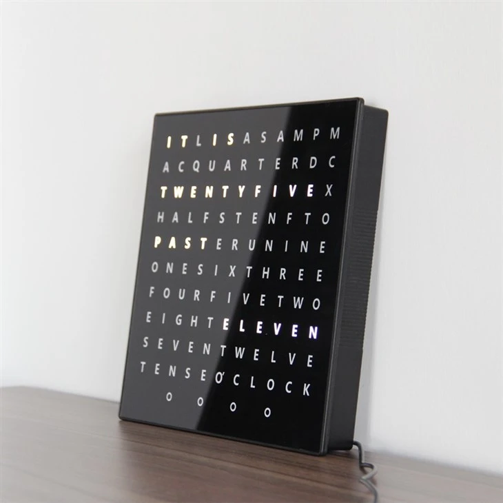 English word clock